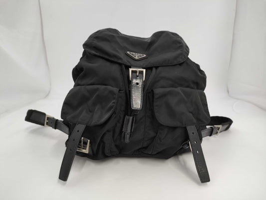 PRADA Backpack Nylon Black Rucksack