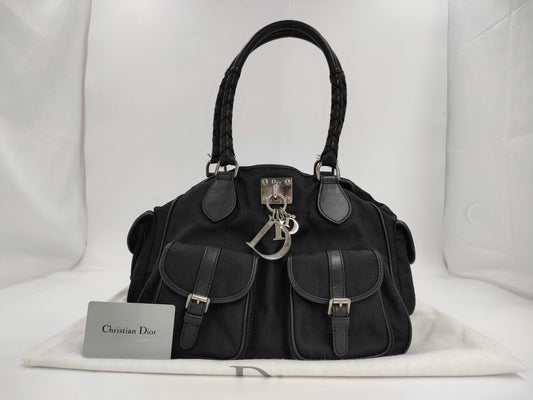 Dior Trotter Lovely Nylon x Leather Topo Bag Handbag