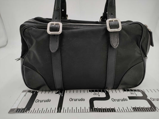 PRADA Nylon Leather Tote Bag Tote Bag