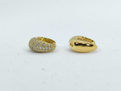 Tom Wood Ice Huggie Earrings Gold