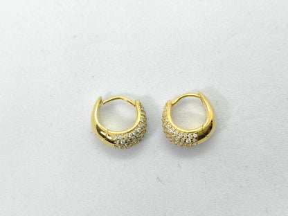 Tom Wood Ice Huggie Earrings Gold