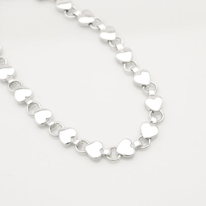 Tiffany & Co. Puff Heart Bracelet in Sterling Silver , Weight: 12.59g