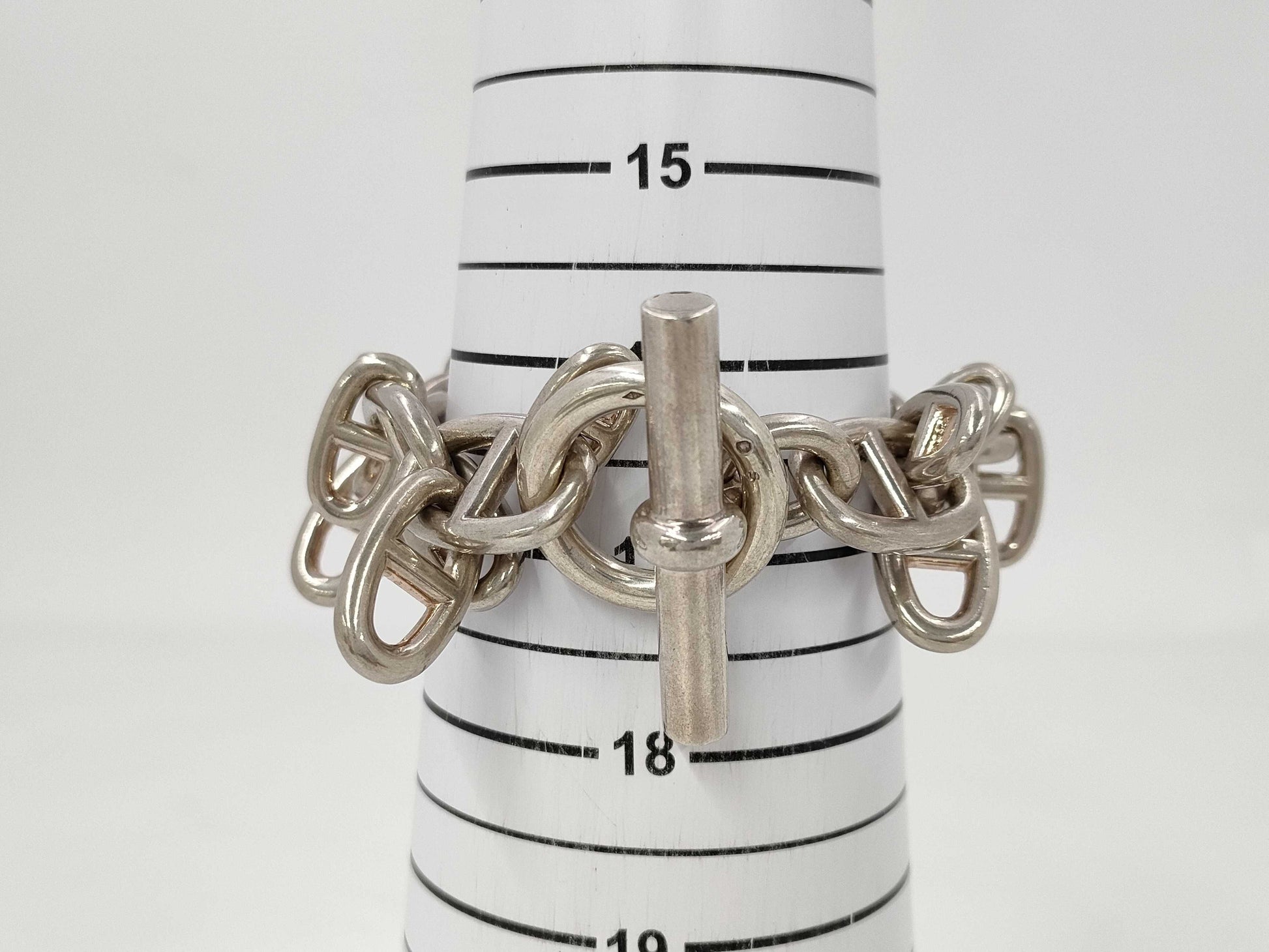 HERMES HERMES Shane Dunkle 10-Panel Bracelet Bangle