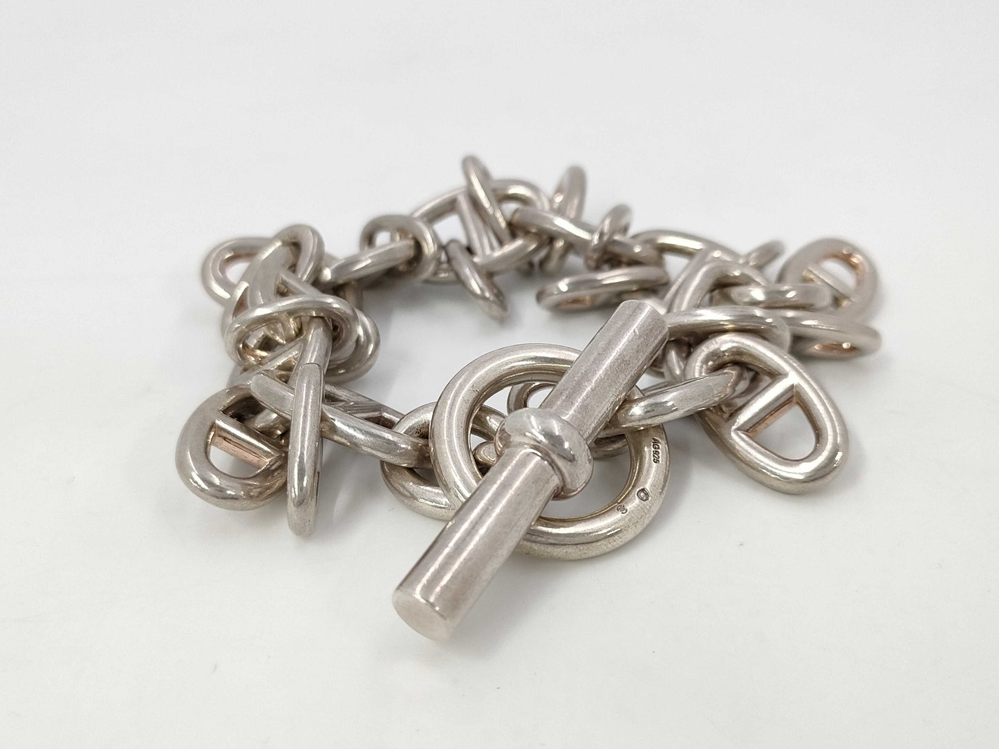 HERMES HERMES Shane Dunkle 10-Panel Bracelet Bangle