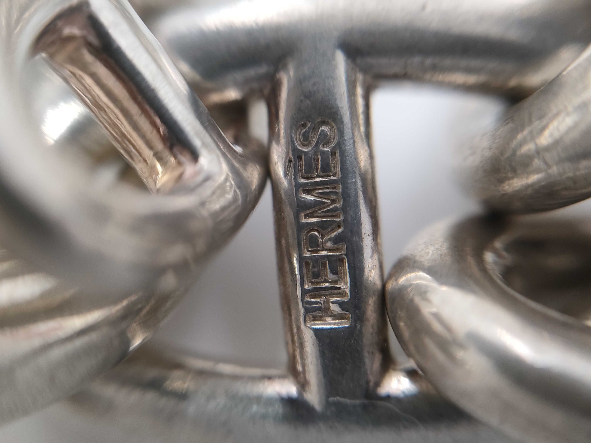 HERMES HERMES Shane Dunkle 10-Panel Bracelet Bangle