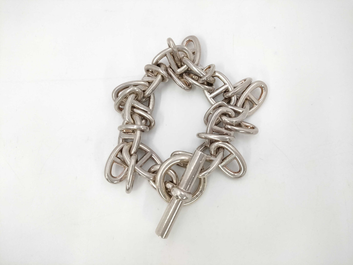 HERMES HERMES Shane Dunkle 10-Panel Bracelet Bangle