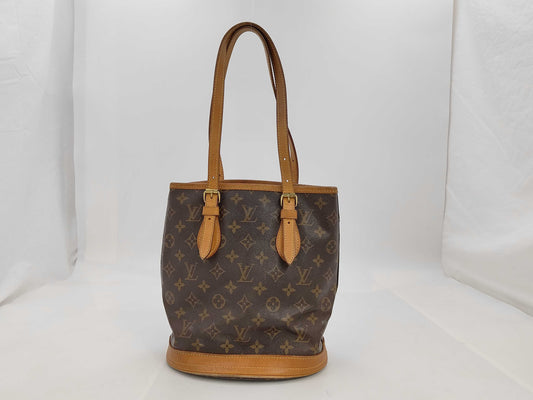 LOUIS VUITTON Louis Vuitton Monogram Bucket PM SR1927 Tote Bag