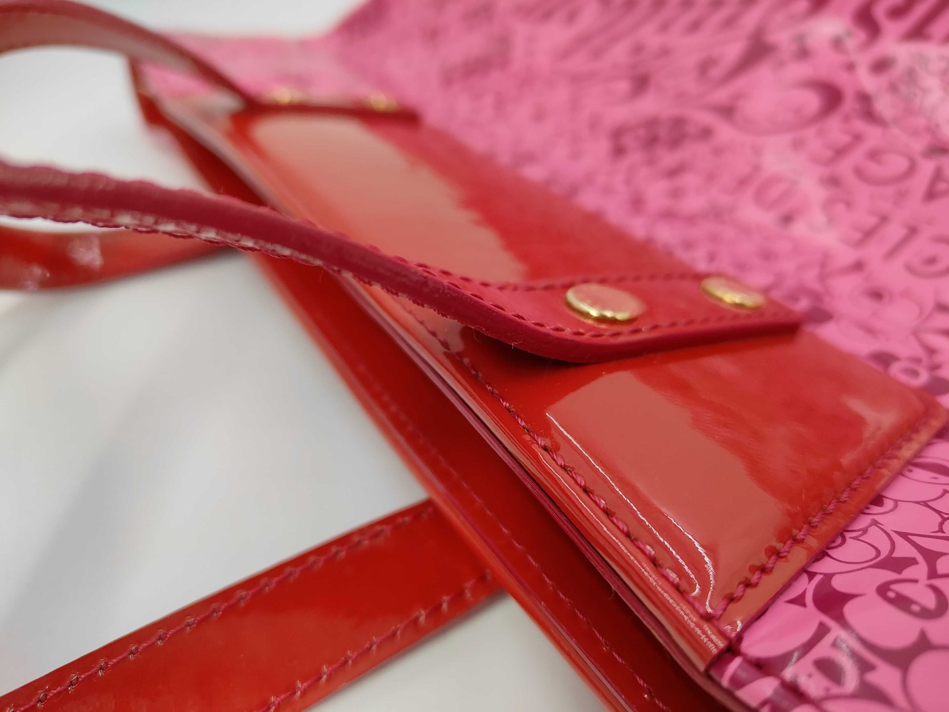 LOUIS VUITTON Louis Vuitton Beach Cosmic Blossom PM Rose RC0110 Takashi Murakami Collaboration Tote Bag