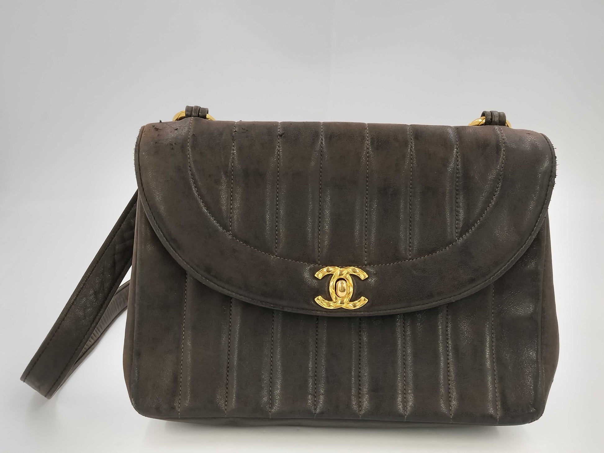CHANEL Mademoiselle Lamb G Hardware Black 2490540 Shoulder Bag