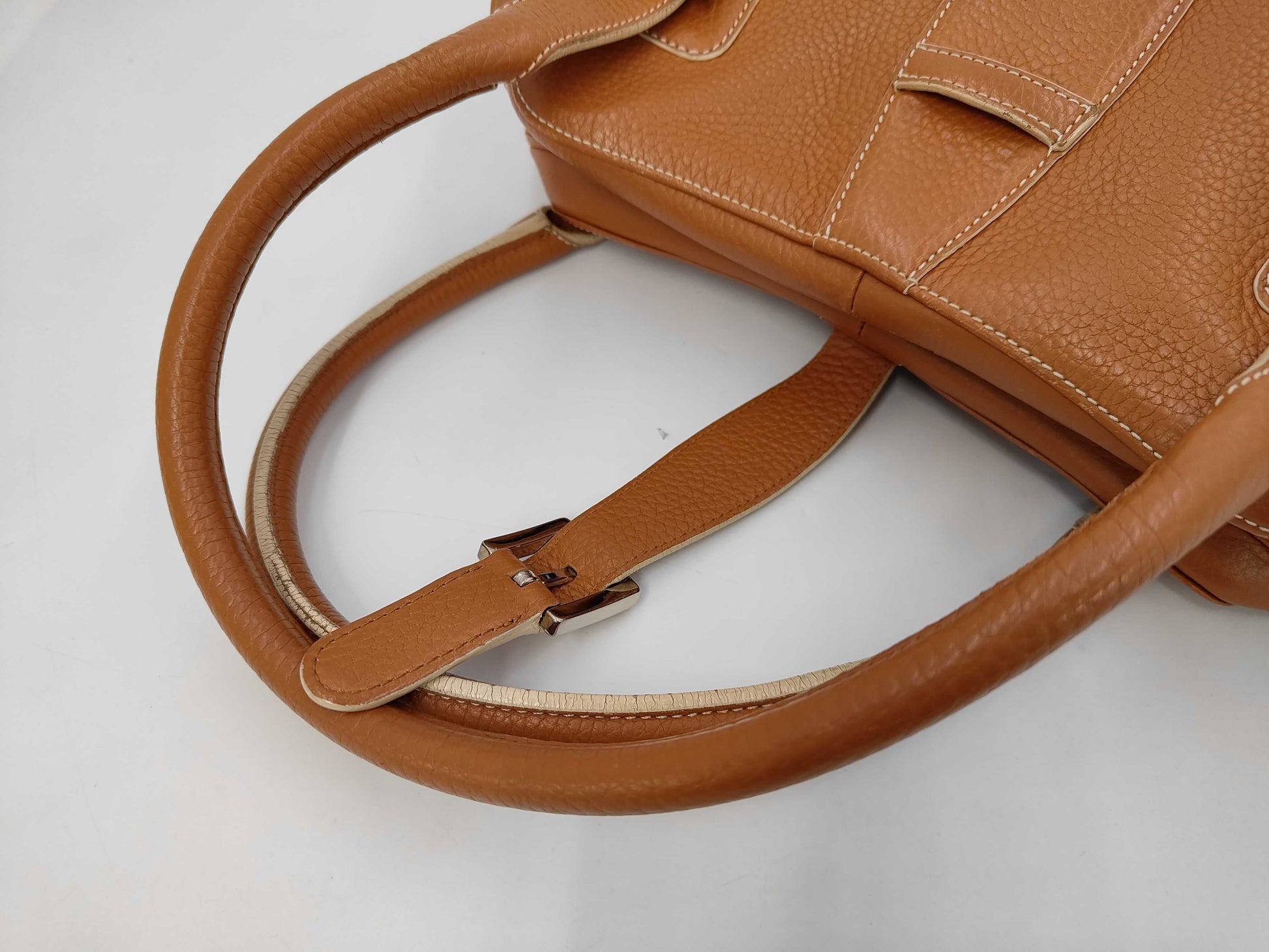 LOEWE Senda Handbag Leather Camel Shoulder Bag