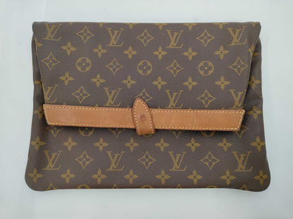 LOUIS VUITTON Louis Vuitton Monogram Pochette Priant Serial Unknown Clutch Bag