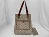 GUCCI Gucci GG Plus Sherry PVC Brown Tote Bag