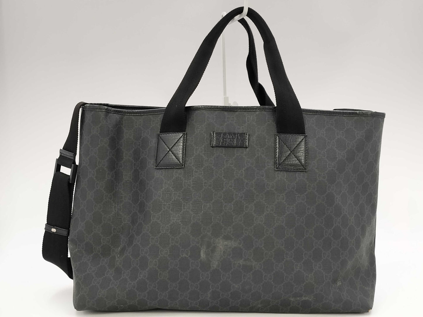 GUCCI Gucci GG Plus Tote Bag PVC Black 162785 Tote Bag