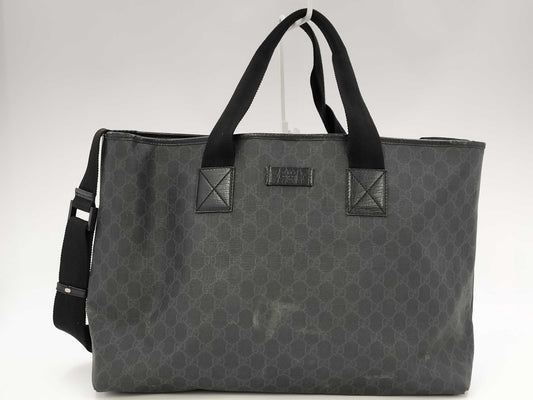 GUCCI Gucci GG Plus Tote Bag PVC Black 162785 Tote Bag