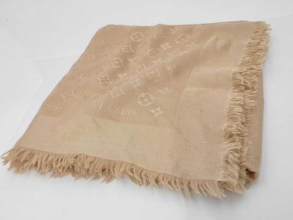 LOUIS VUITTON Louis Vuitton Stole Silk Beige Other Accessories