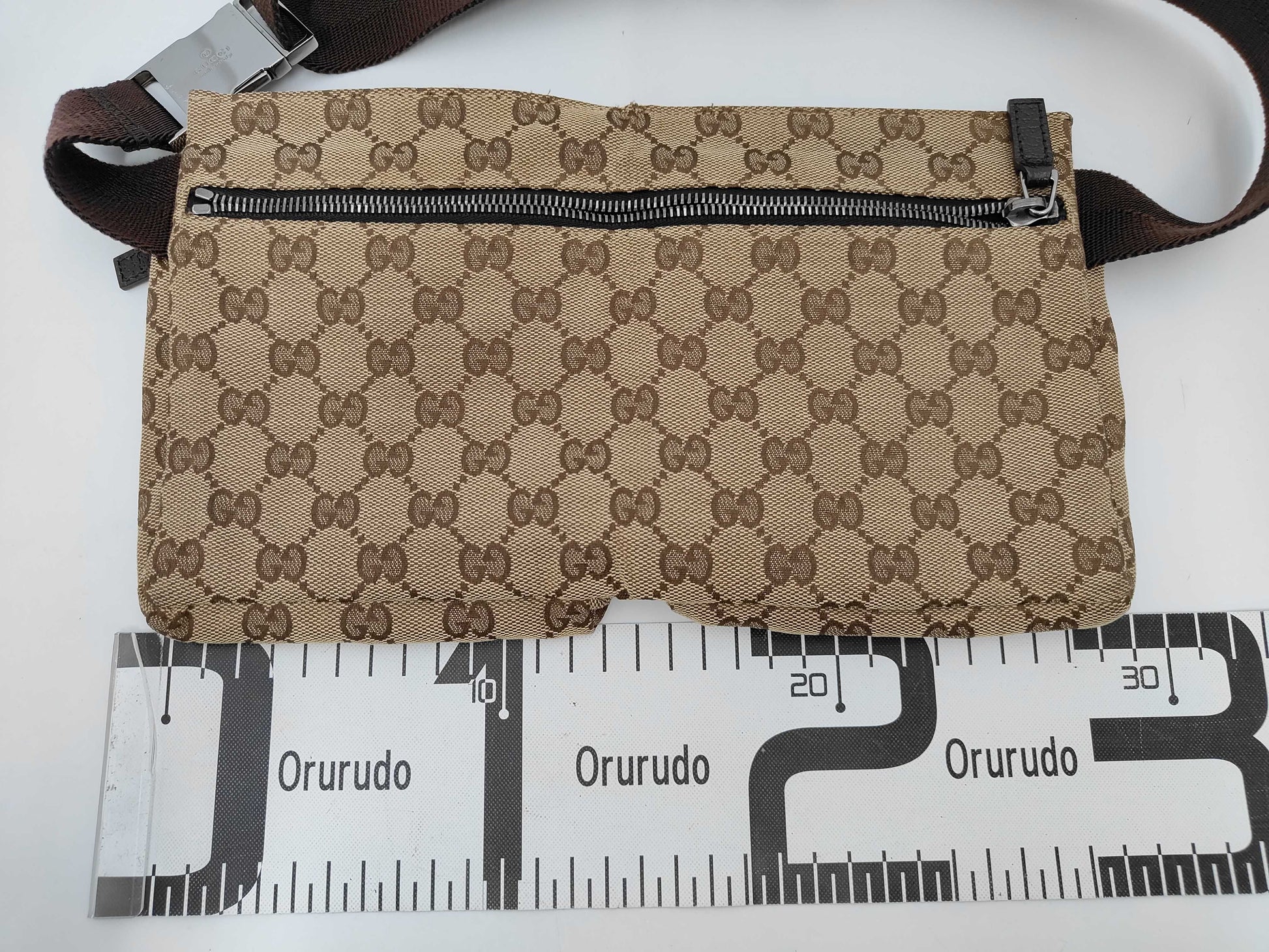 GUCCI Gucci GG Canvas Body Bag Brown 28566 Waist Bag