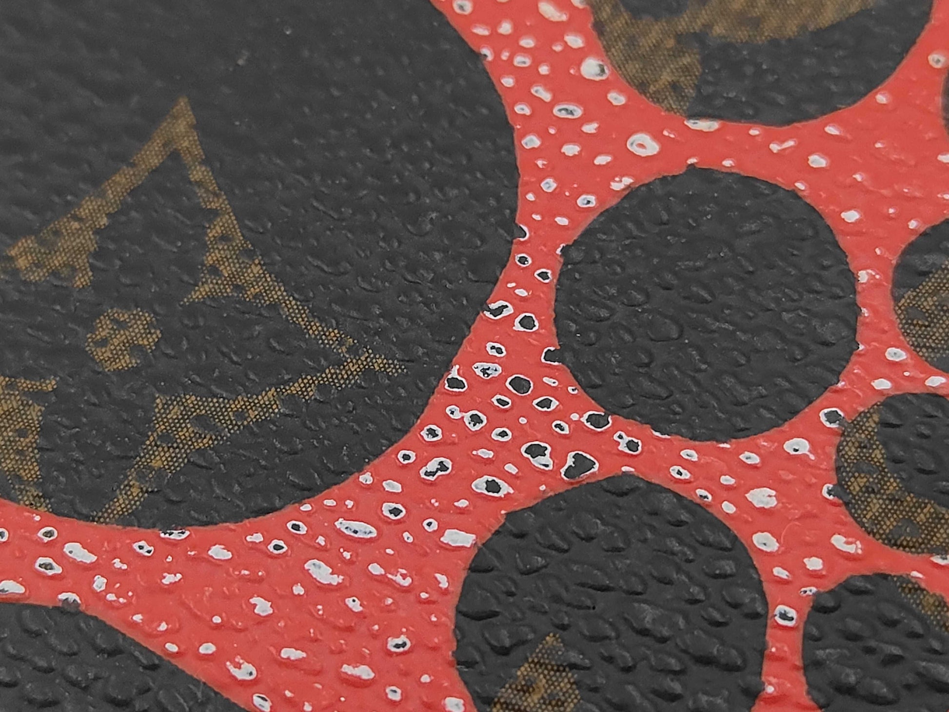 LOUIS VUITTON Louis Vuitton Pumpkin Dot YK Zippy Wallet Rouge MI2122 Wallet