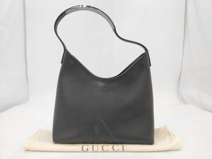 GUCCI One Shoulder Leather Black 001/3778 Handbag