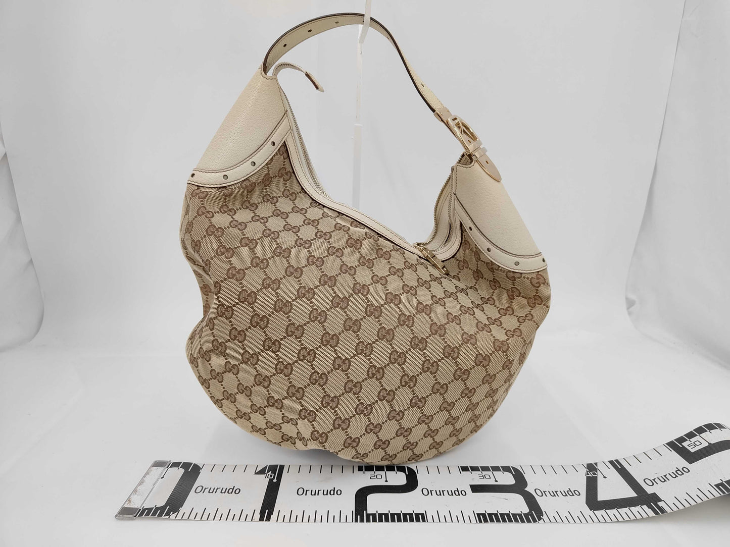 GUCCI Gucci GG Canvas One Shoulder Brown 145764 Bag
