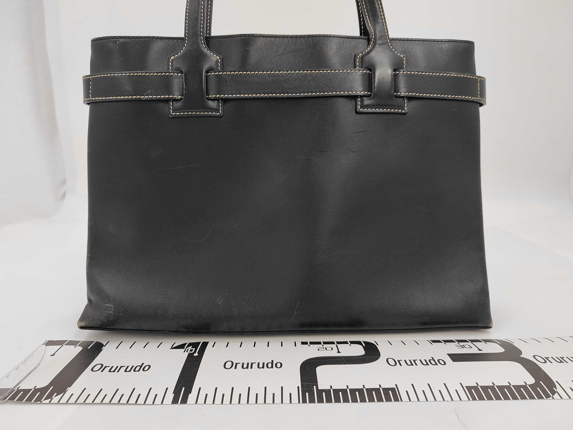 GUCCI Gucci Tote Bag Leather Black 001.4290 Handbag