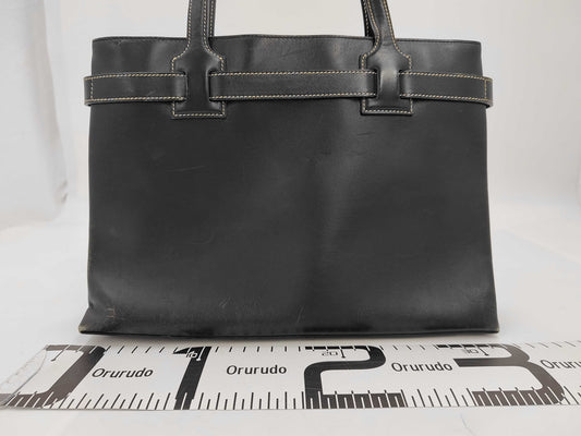 GUCCI Gucci Tote Bag Leather Black 001.4290 Handbag