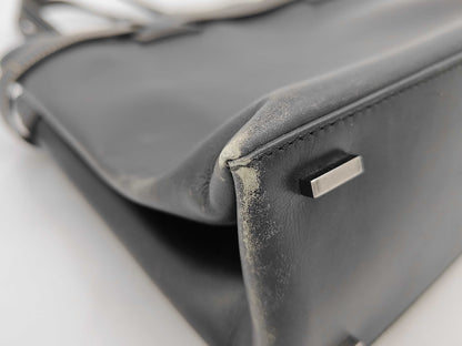 GUCCI Gucci Tote Bag Leather Black 001.4290 Handbag