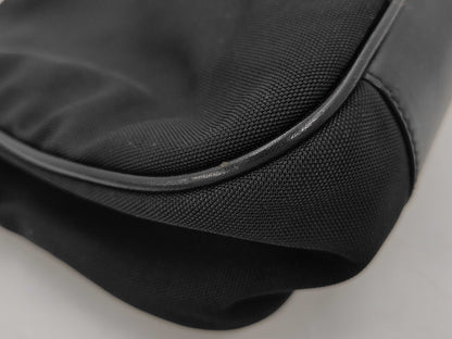 GUCCI Gucci Bamboo 2way Bag Nylon Black 001-1638 Handbag