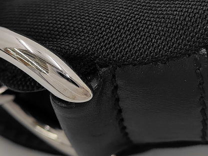 GUCCI Gucci Bamboo 2way Bag Nylon Black 001-1638 Handbag