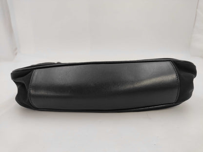 GUCCI Gucci Bamboo 2way Bag Nylon Black 001-1638 Handbag