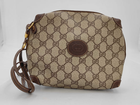 GUCCI GG Plus PVC Brown 007/115/0093 Shoulder Bag