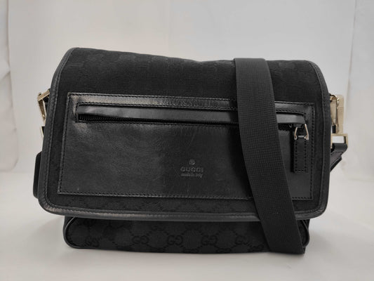 GUCCI GG Canvas Black 28562 Shoulder Bag
