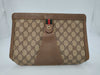 GUCCI Gucci GG Plus Sherry PVC Brown 89/01/033 Clutch Bag