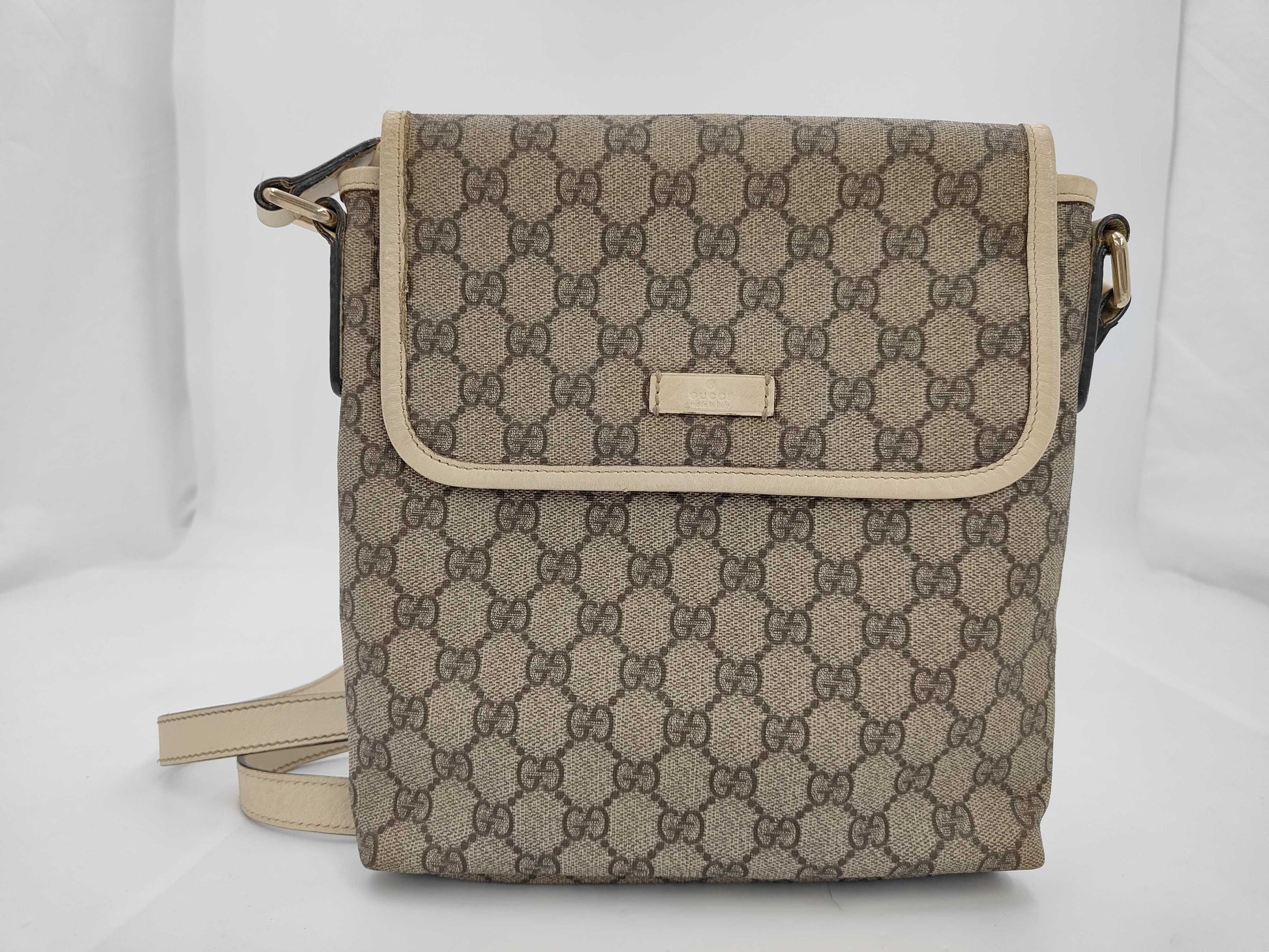 GUCCI Gucci GG Plus PVC Brown 223666 Shoulder Bag