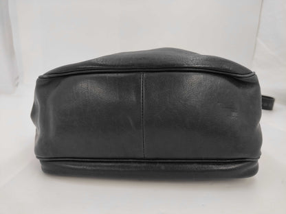 BOTTEGA VENETA Intrecciato Leather Black Shoulder Bag