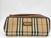 Burberrys Pouch Canvas Brown Check Pouch