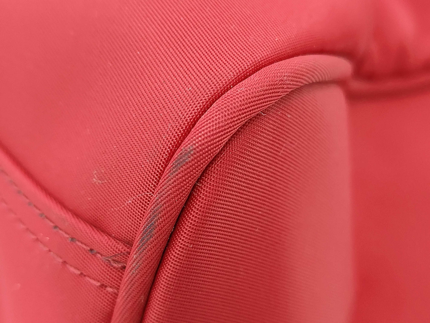 BURBERRY Golf Nylon Red Boston Bag