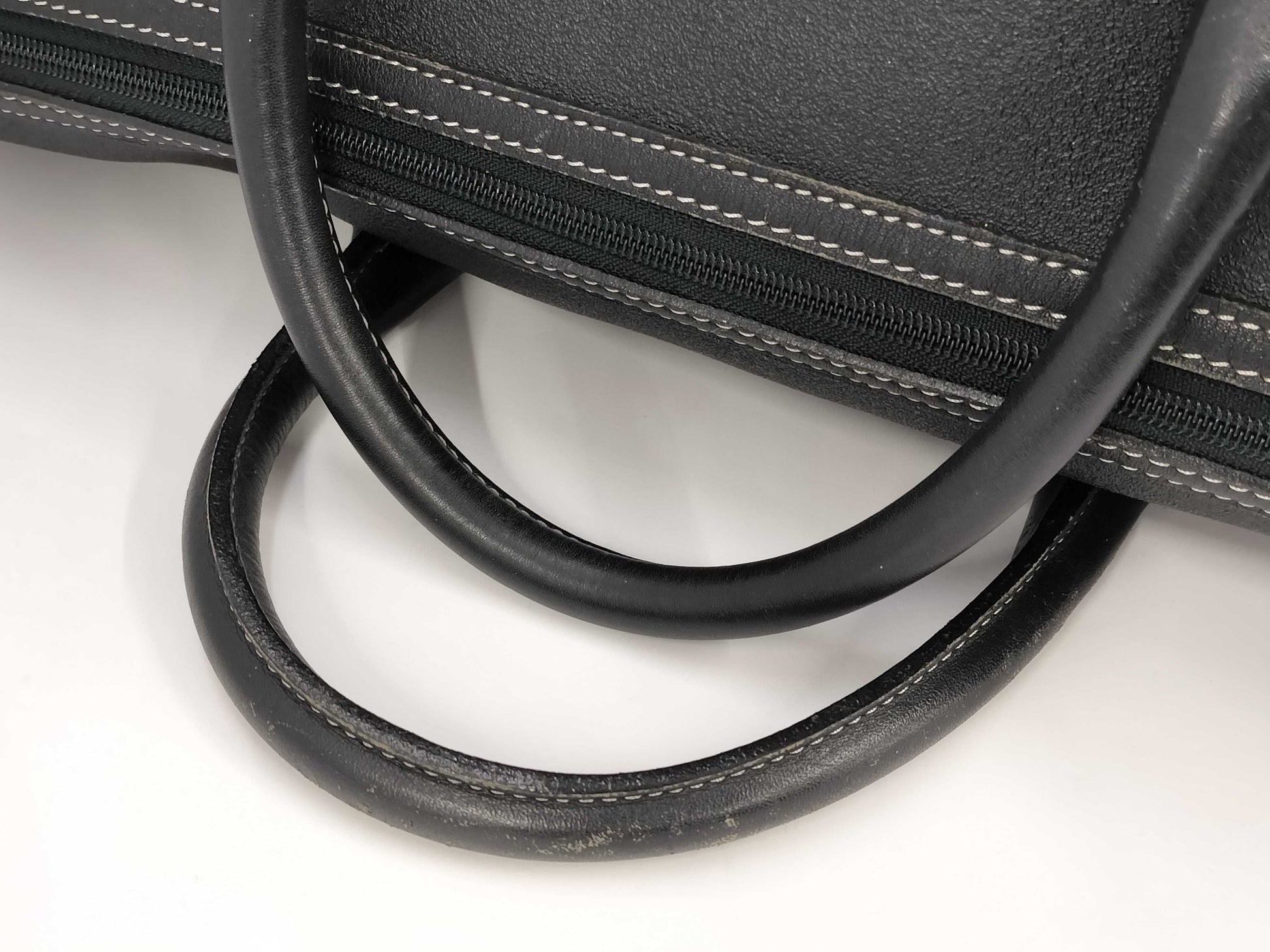 BURBERRY Leather Black Boston Bag