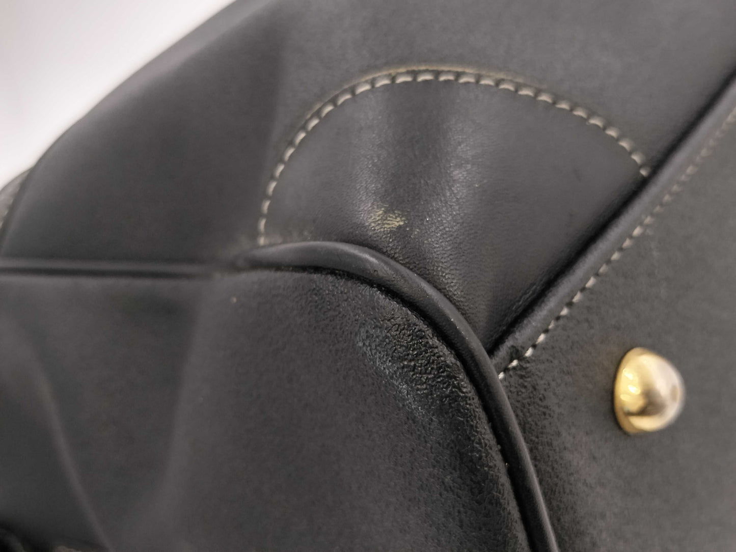 BURBERRY Leather Black Boston Bag