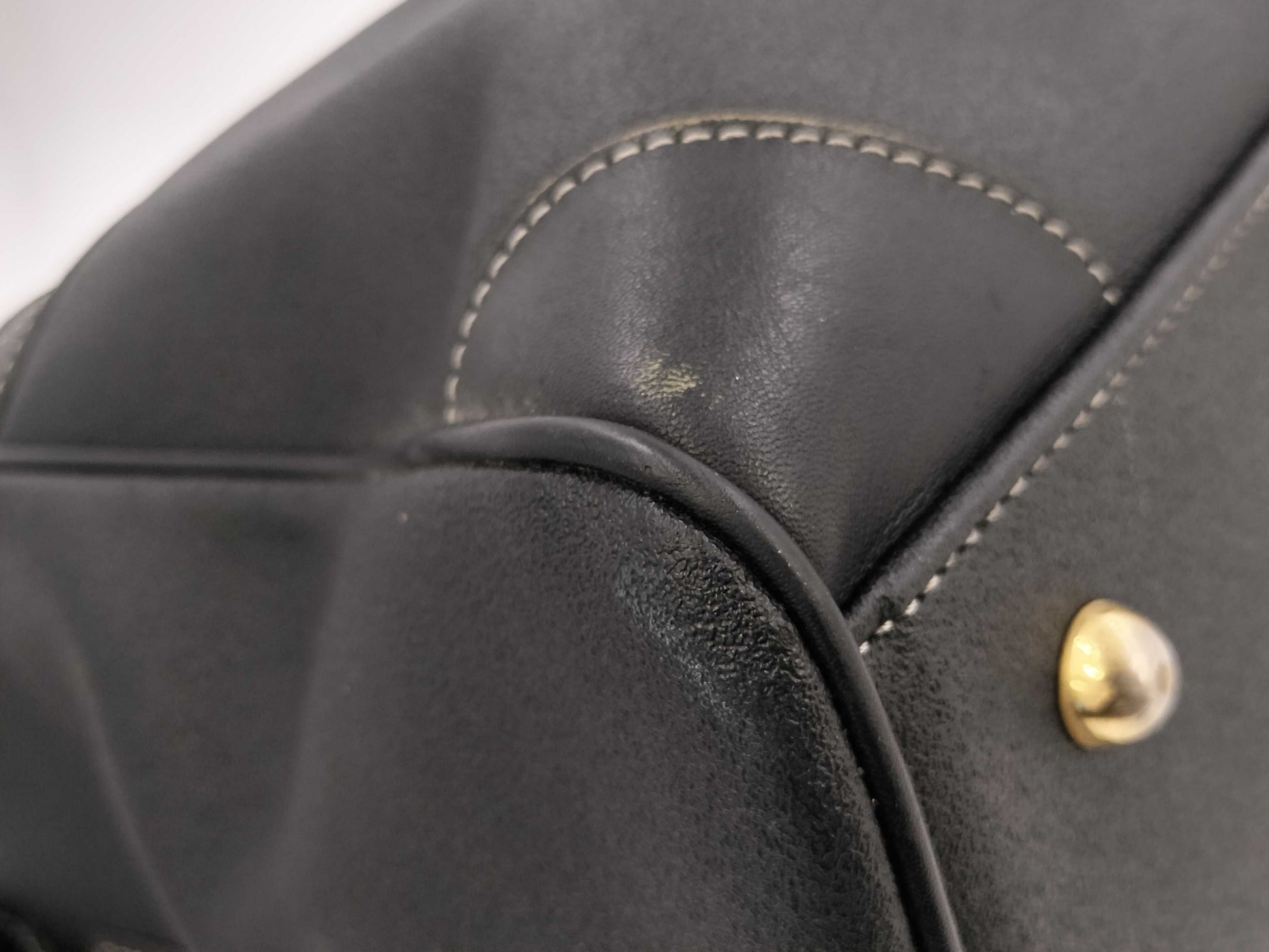 BURBERRY Leather Black Boston Bag