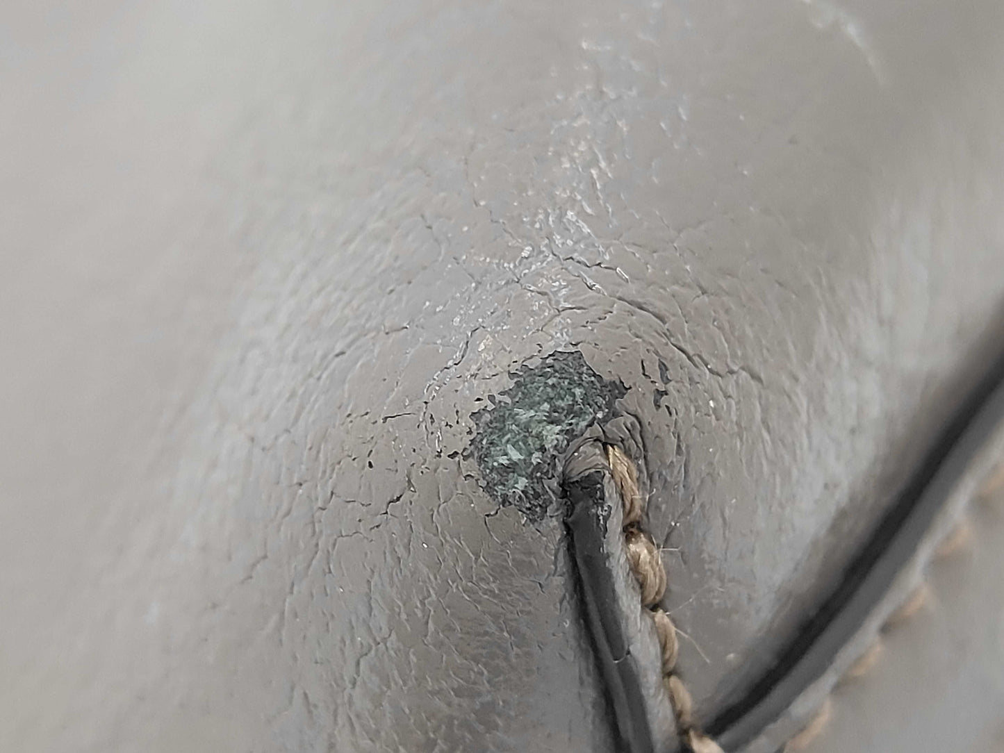 BURBERRY 2-way Bag Leather Grey Handbag