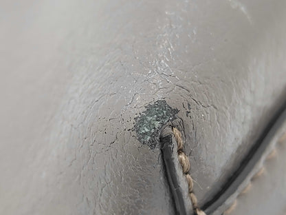 BURBERRY 2-way Bag Leather Grey Handbag