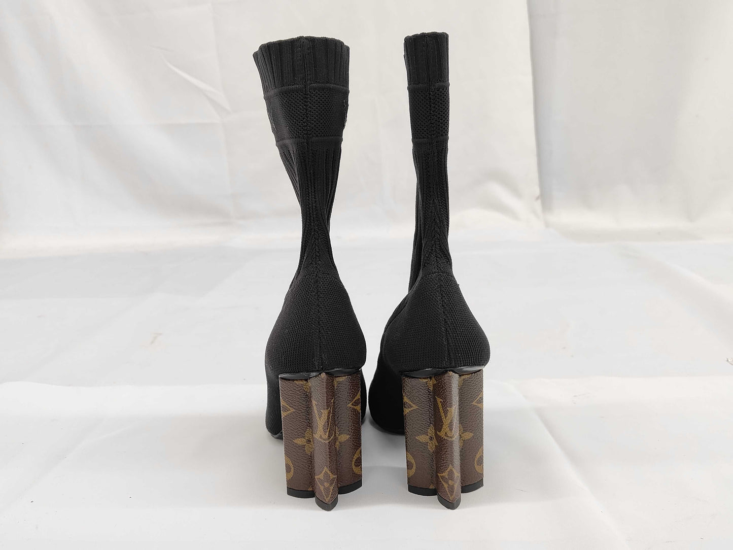 LOUIS VUITTON LOUISVUITTON Monogram Silhouette Ankle Boots Size 34 Other Shoes