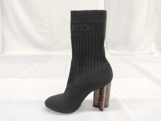 LOUIS VUITTON LOUISVUITTON Monogram Silhouette Ankle Boots Size 34 Other Shoes