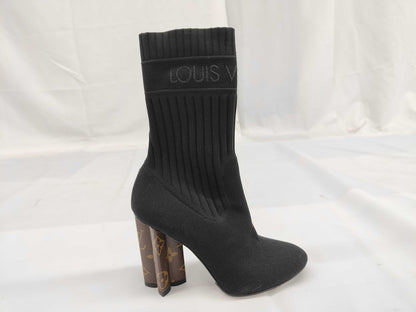 LOUIS VUITTON LOUISVUITTON Monogram Silhouette Ankle Boots Size 34 Other Shoes