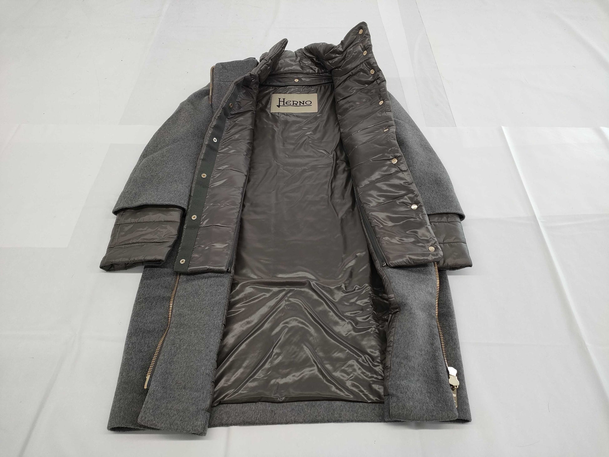 HERNO Down Jacket 100% Cashmere Down Coat 40 Coat