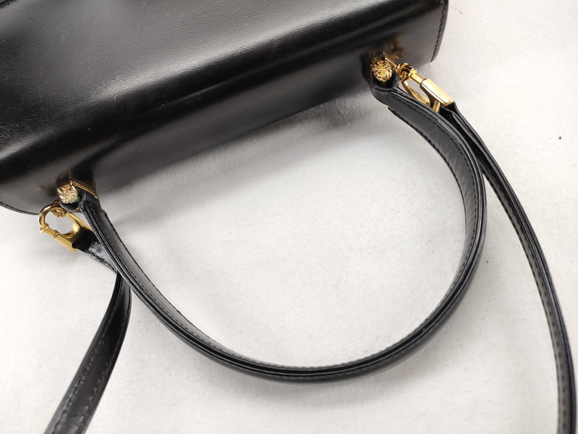 Launer London 2way Handbag Gold Handbag