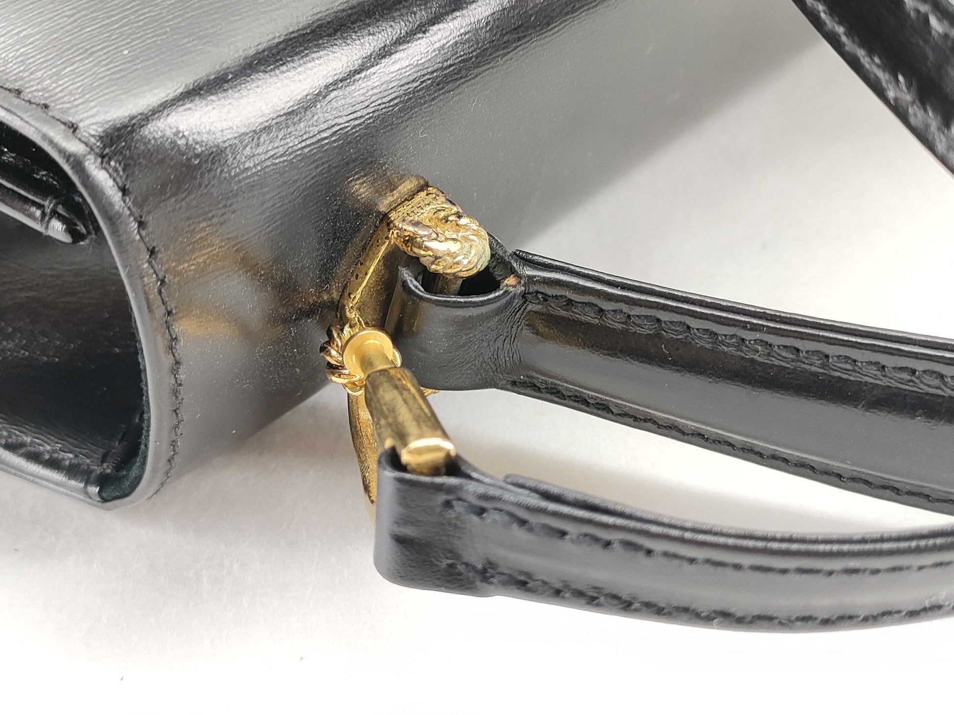 Launer London 2way Handbag Gold Handbag