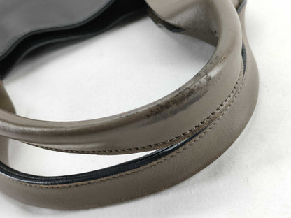 MARNI MARNI Side Zip Tote Bag Black Leather Tote Bag