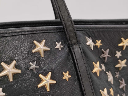 JIMMY CHOO Studded Black Tote Bag