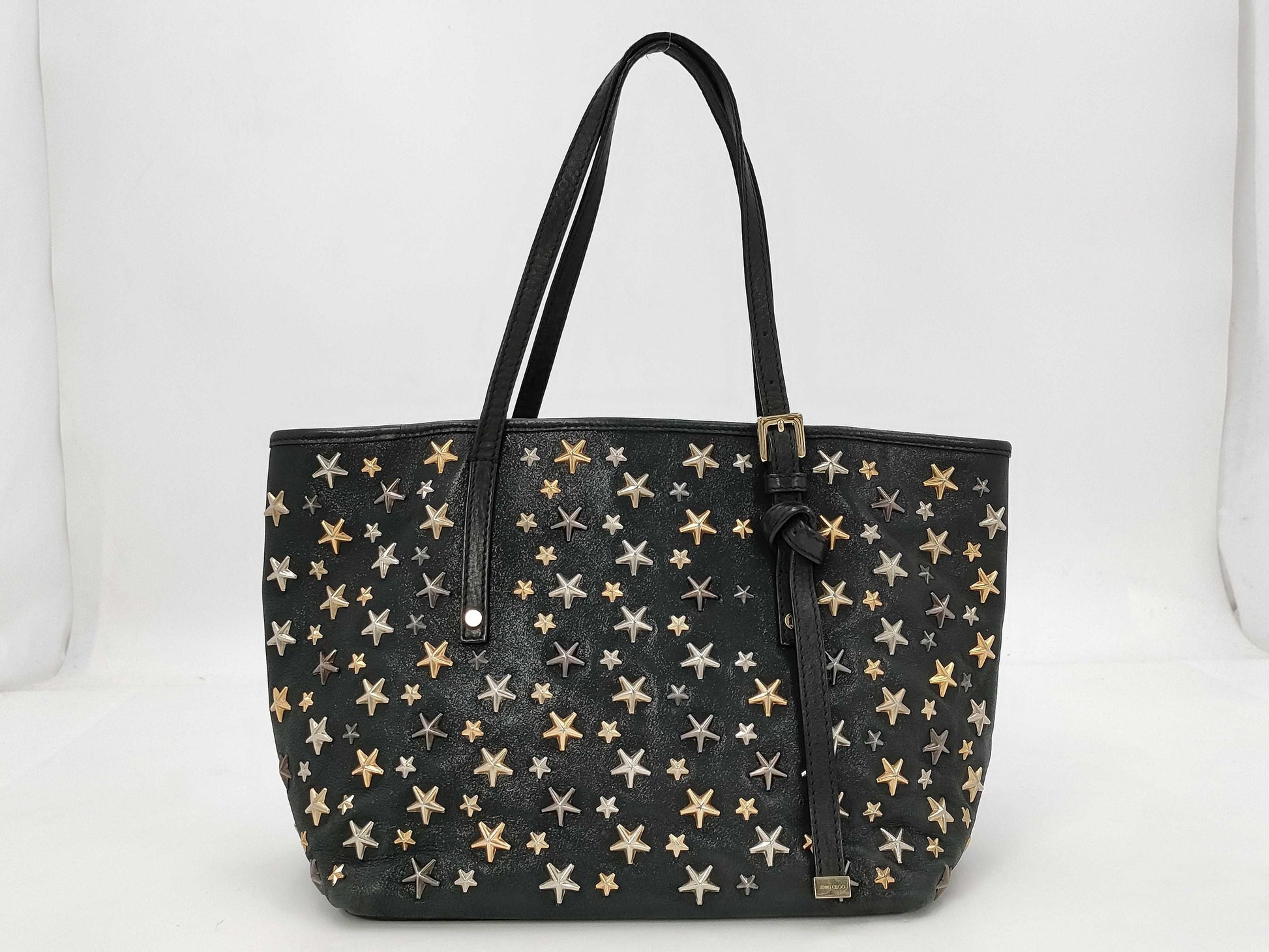 JIMMY CHOO Studded Black Tote Bag